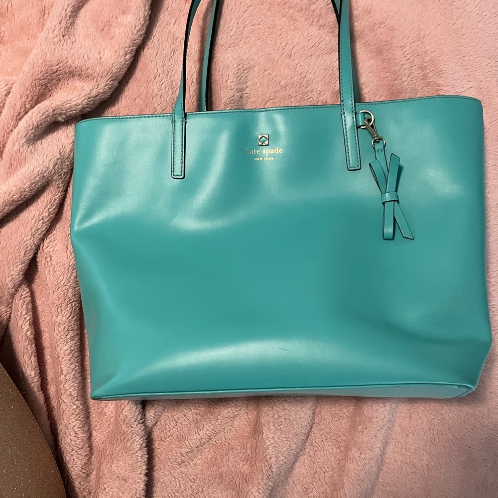 Kate Spade Aqua Blue Tote Bag